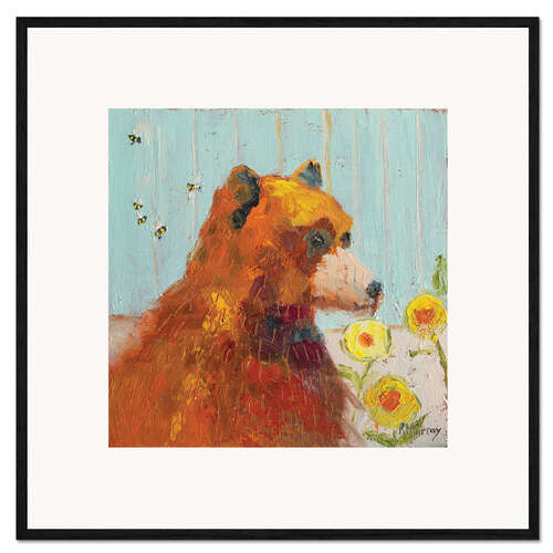 Stampa artistica con cornice Baby Bear Buzz