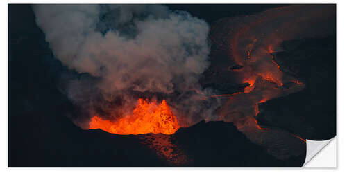 Vinilo para la pared Hawaii volcanic eruption