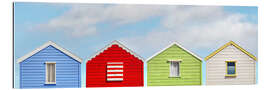 Quadro em plexi-alumínio English beach huts