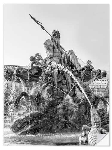 Muursticker Neptune Fountain Berlin