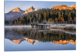 Gallery print Autumn at Lake Staz in the Engadine