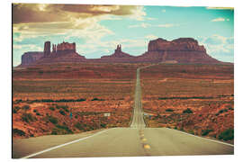 Magnettafel Straße zum Monument Valley