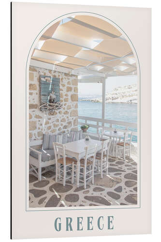 Stampa su alluminio Greece Vibes