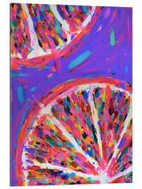 Tableau en plexi-alu Pink Grapefruit Slices