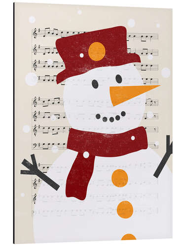 Aluminiumsbilde Song snowman