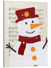 Cuadro de aluminio Song snowman