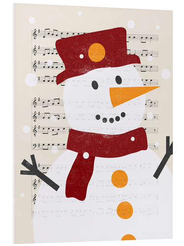 Foam board print Song snowman