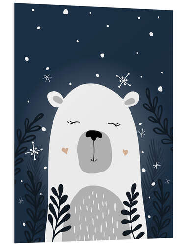 Tableau en PVC Winter bear