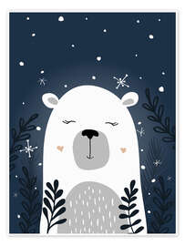 Plakat Winter bear