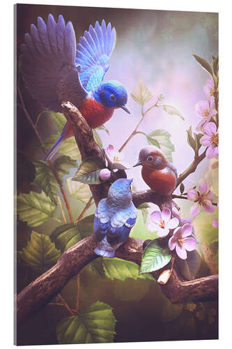 Acrylic print Little birds