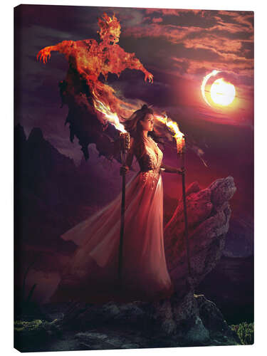 Tableau sur toile Fire Ghost