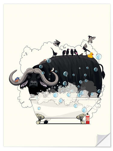 Sisustustarra Buffalo in the Bath