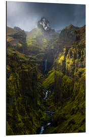 Magnettafel Schönes Licht im Mulagljufur Canyon in Island