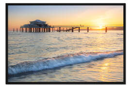 Gerahmter Kunstdruck Timmendorfer Strand