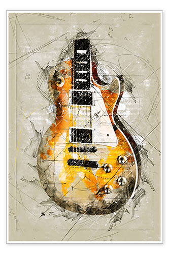 Poster Guitar Sketch