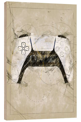 Obraz na drewnie Controller Sketch