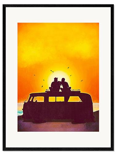 Plakat artystyczny premium w ramie Road Trip
