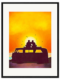 Plakat artystyczny premium w ramie Road Trip