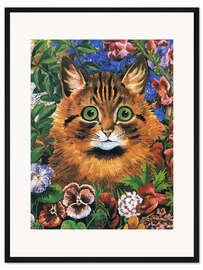 Gerahmter Kunstdruck Katzenstudie