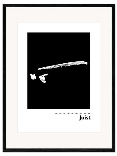 Framed art print Juist card