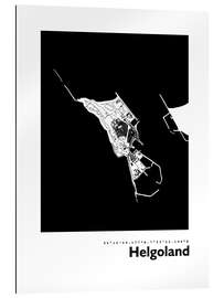 Gallery print Heligoland map