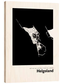 Puutaulu Heligoland map