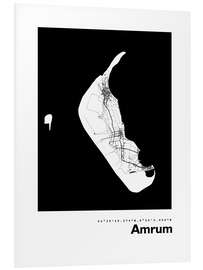 Foam board print Amrum card