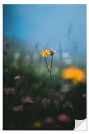 Vinilo para la pared Mountain flowers