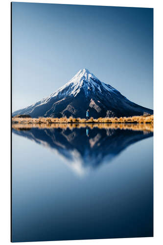 Aluminium print Mont Taranaki New Zealand