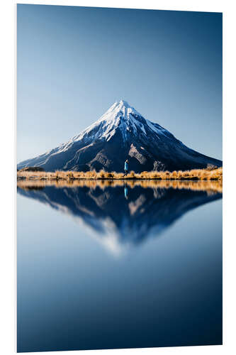 Foam board print Mont Taranaki New Zealand