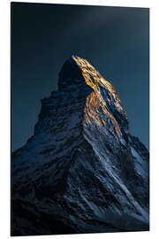 Aluminiumsbilde Sun set matterhorn