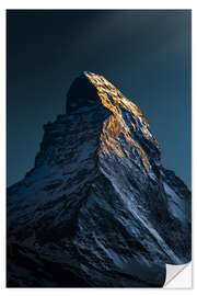 Vinilo para la pared Sun set matterhorn