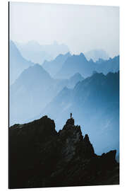 Magnettafel Alpine Bergschichten