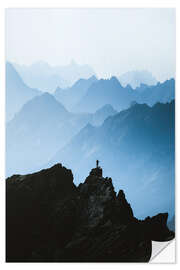 Wall sticker Alpes mountain layers