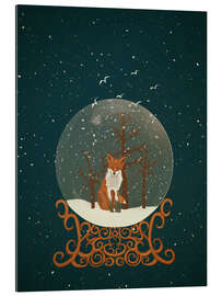 Galleriprint Snowglobe with a Fox