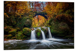 Aluminium print Autumn in Luxembourg at the Schiessentuempel