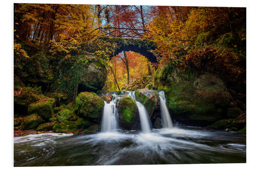 Stampa su PVC Autumn in Luxembourg at the Schiessentuempel