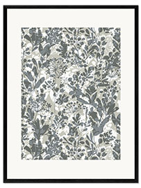 Kehystetty taidepainatus Winter Wild Grasses Shades