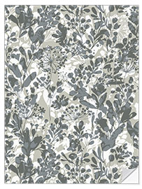 Muursticker Winter Wild Grasses Shades