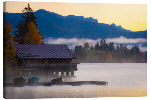 Canvastavla Autumn at the Walchensee