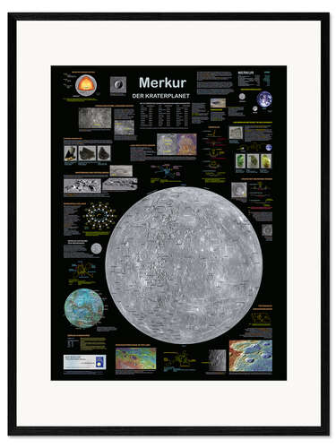 Gerahmter Kunstdruck Merkur