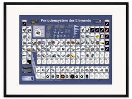 Gerahmter Kunstdruck Periodensystem