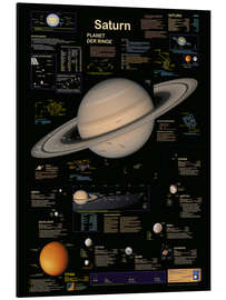 Magnettafel Saturn - Planet Poster Editions