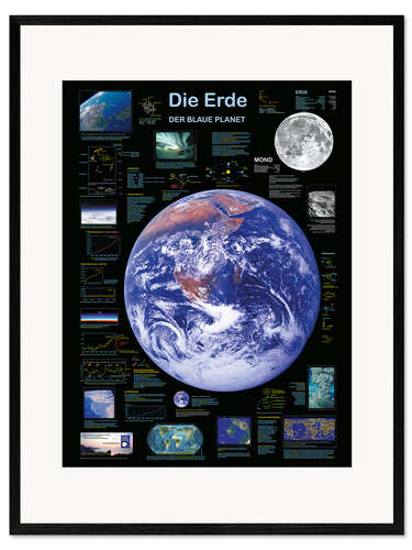 Framed art print Earth (German)