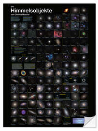 Wandsticker Die Himmels-Objekte von Charles Messier - Planet Poster Editions
