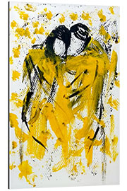 Cuadro de aluminio Lovers in yellow