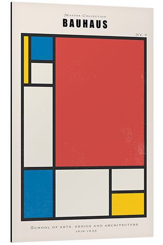 Aluminium print Bauhaus Colours