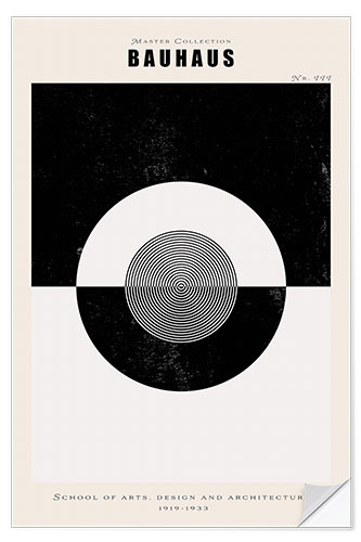 Självhäftande poster Bauhaus 1919 - 1933