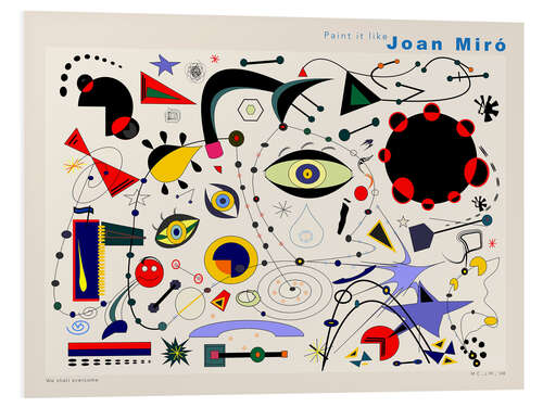 Stampa su PVC Joan Miró - We Shall Overcome