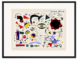 Gerahmter Kunstdruck Joan Miró - We Shall Overcome